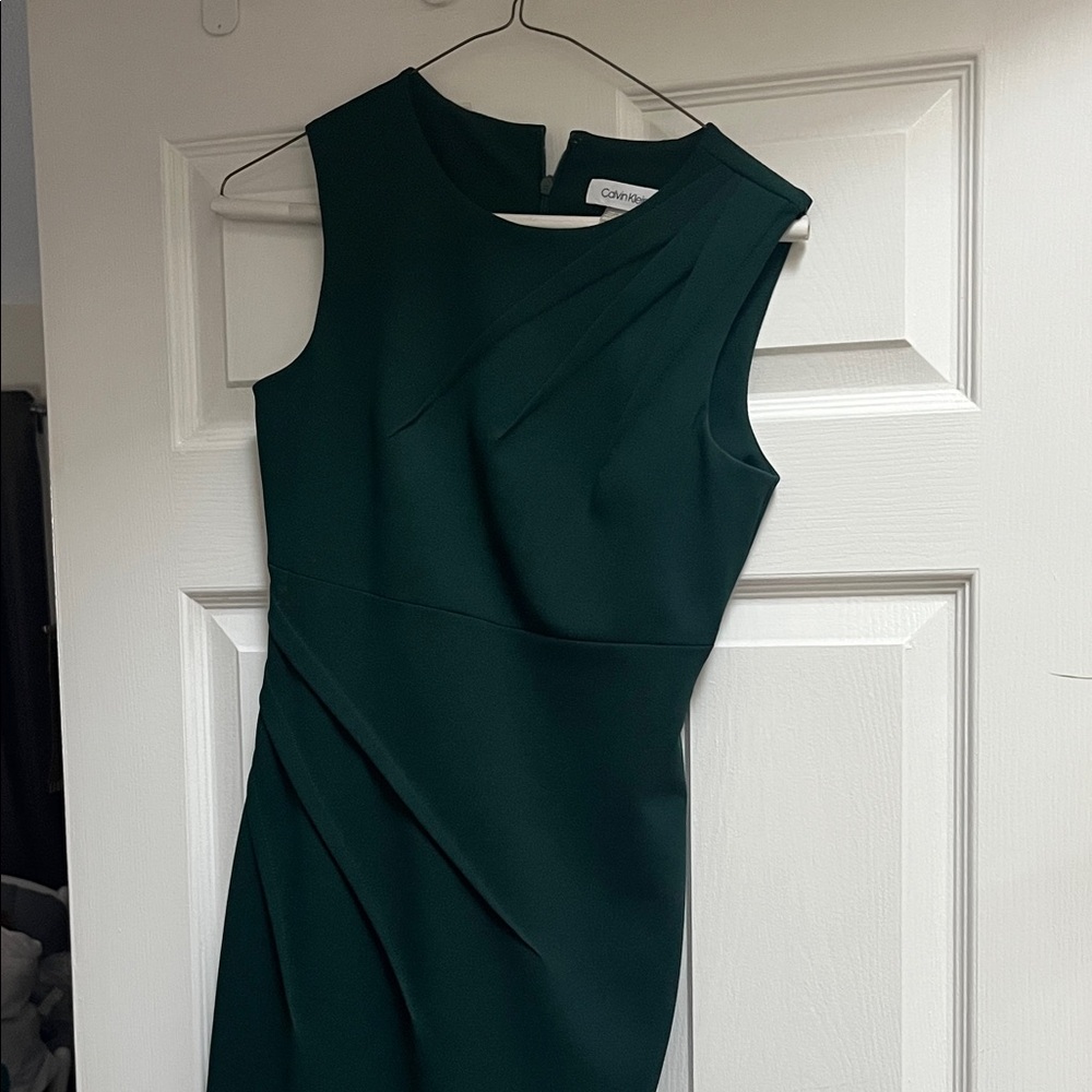 Calvin Klein Dark Green Midi Dress